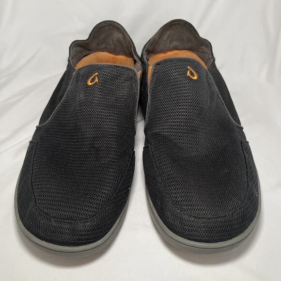 Olukai Nohea Mesh Loafers Sneakers Shoes Mens Size 13 Dark Gray Casual Slip On - Picture 1 of 14